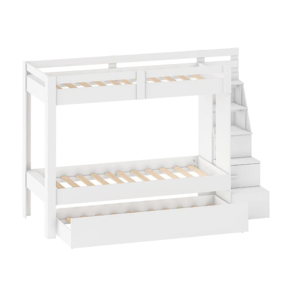 Miniatura Beliche Infantil Juvenil com Cama Auxiliar Moon Branco
