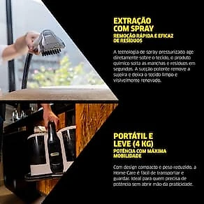 Extratora e Higienizadora de Estofados Portátil Karcher Home Care 1600W 3 em 1 110V