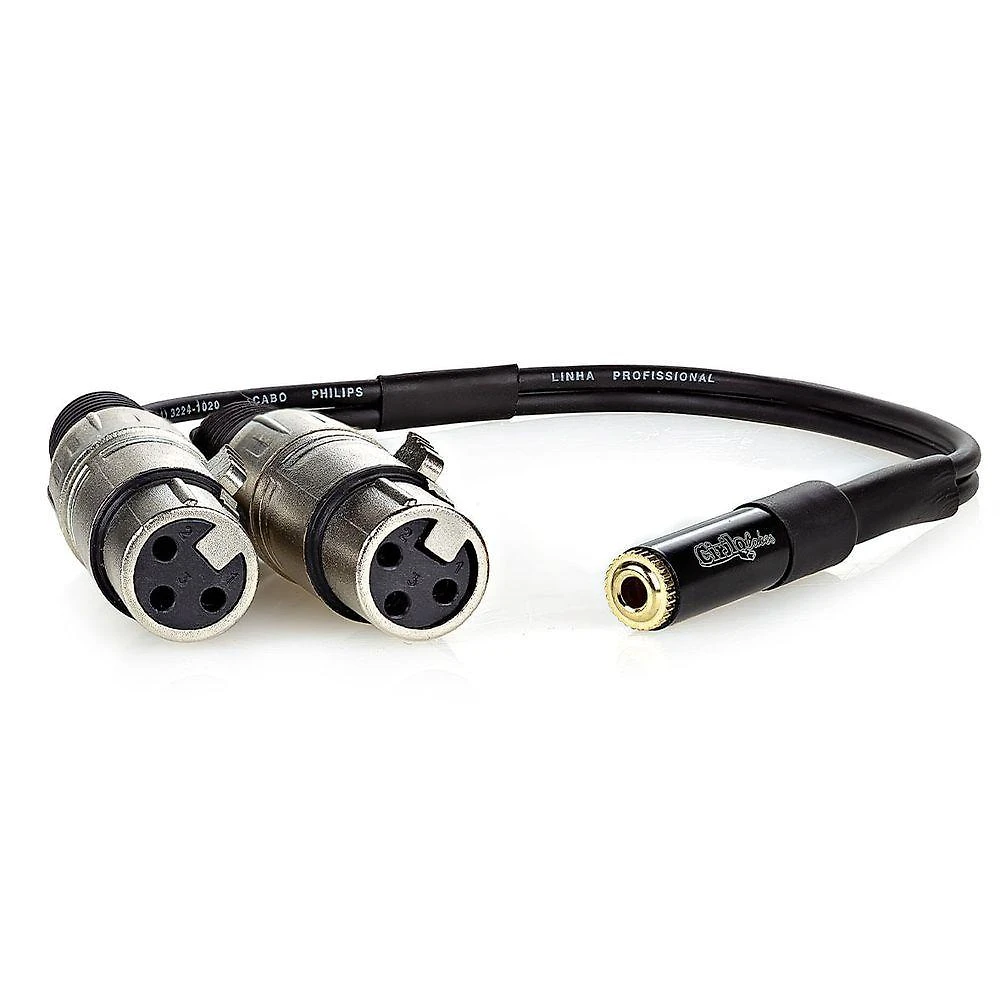 Cabo Adaptador P2 Femea Para 2 Xlr Femea - 8 Metros