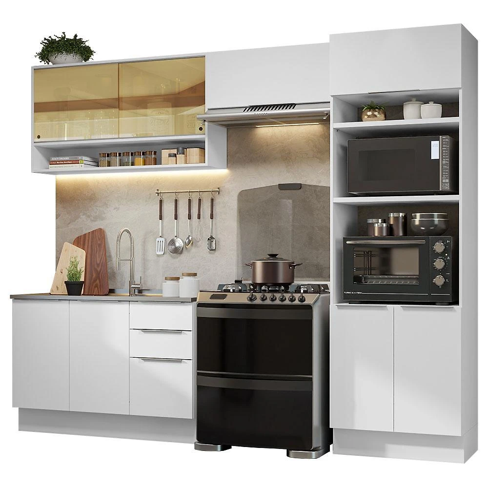 Armário de cozinha completa 270cm stella madesa 07
