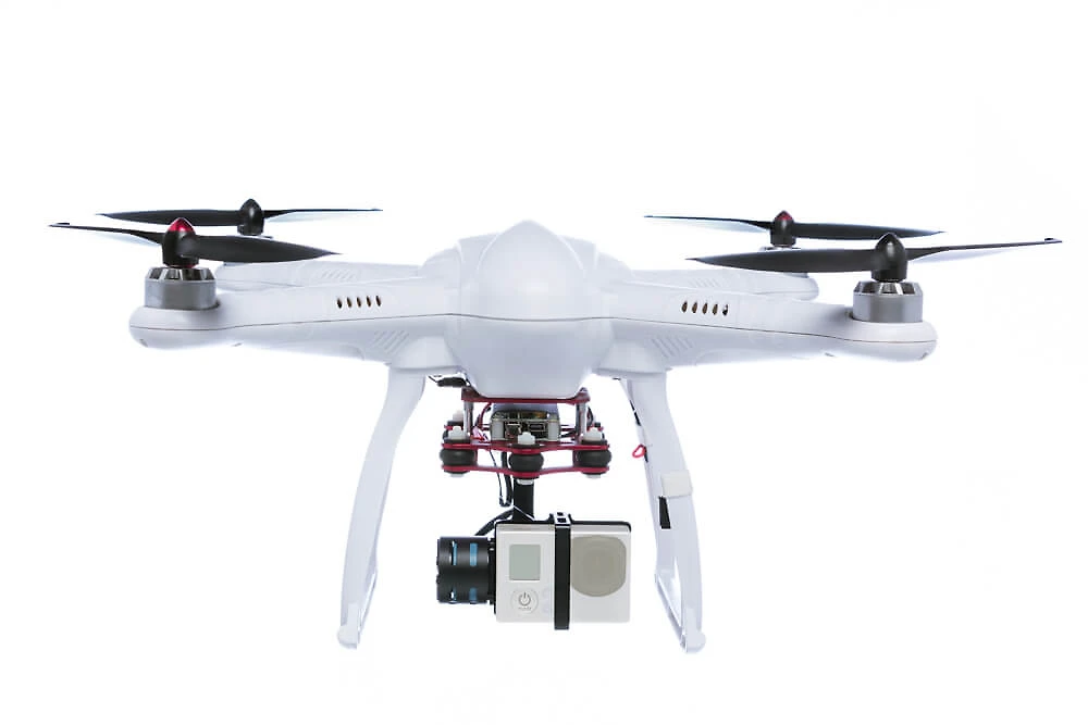 Drone Free-X com Gimbal para GoPro Hero3 e Hero3+ e Hero4