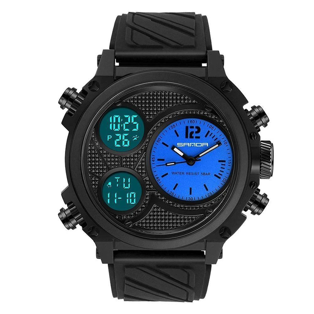 Relógio De Pulso Militar Sports Digital 3002 Azul