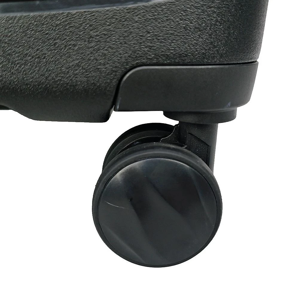 Mala média 23kg preto expansível linha premium rodas 360°