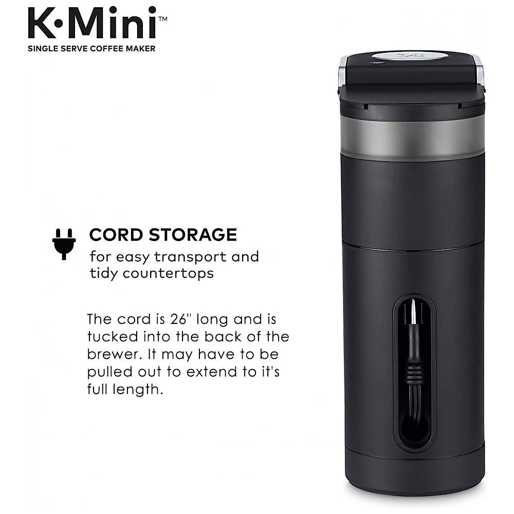 Mini Máquina de Café Expresso de Dose Única 110V 1500W Keurig K Preta