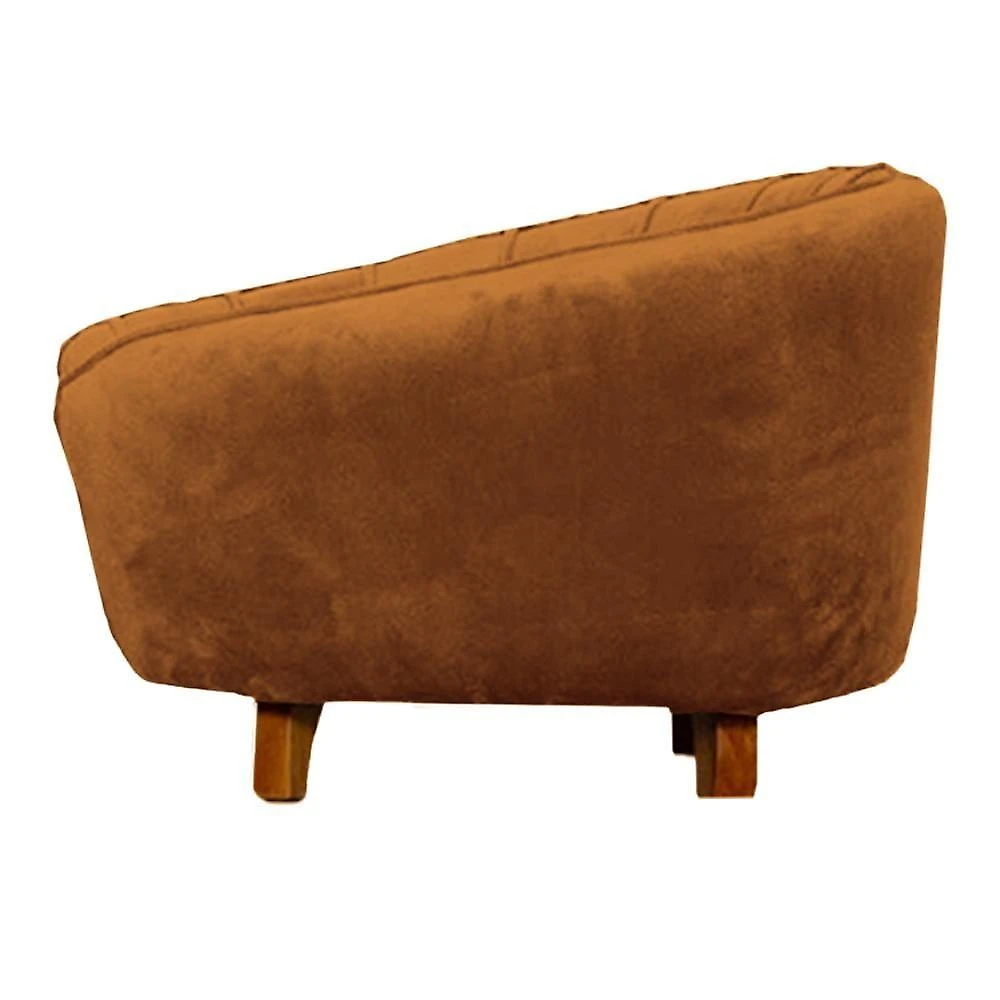 Poltrona Cama Caminha Pet Baby Laddi Veludo Terracota Dvinn Terracota