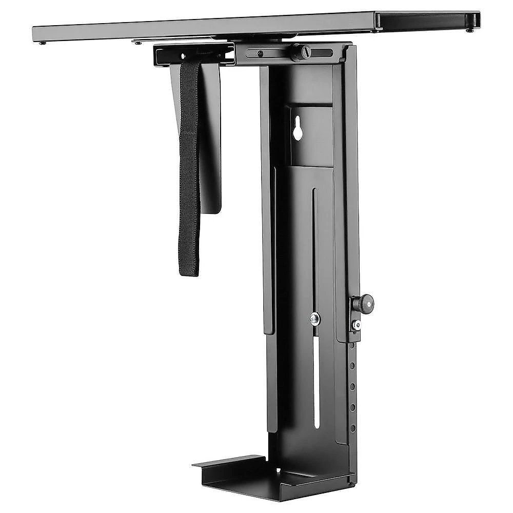 Suporte para Gabinete CPU PLMSC03 com Rotação 360 graus  e Ajuste de Altura 300-533mm Preto Pcyes