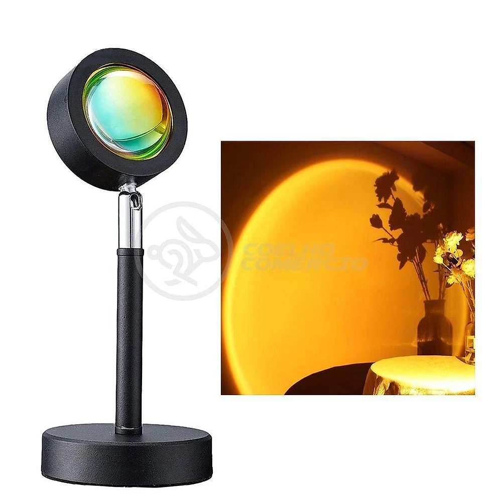 Projetor de Luz Decorativa Smart Bracelet Mini Ring Light Sunset Tik Tok Usb Pôr do Sol Nº5
