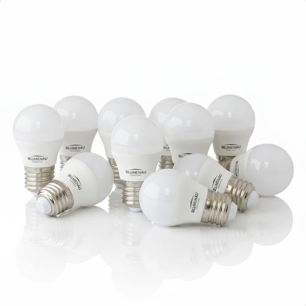 Kit 10 Lâmpada LED Bolinha G45 4,8W 6500K E27 Branco Frio Blumenau Iluminação