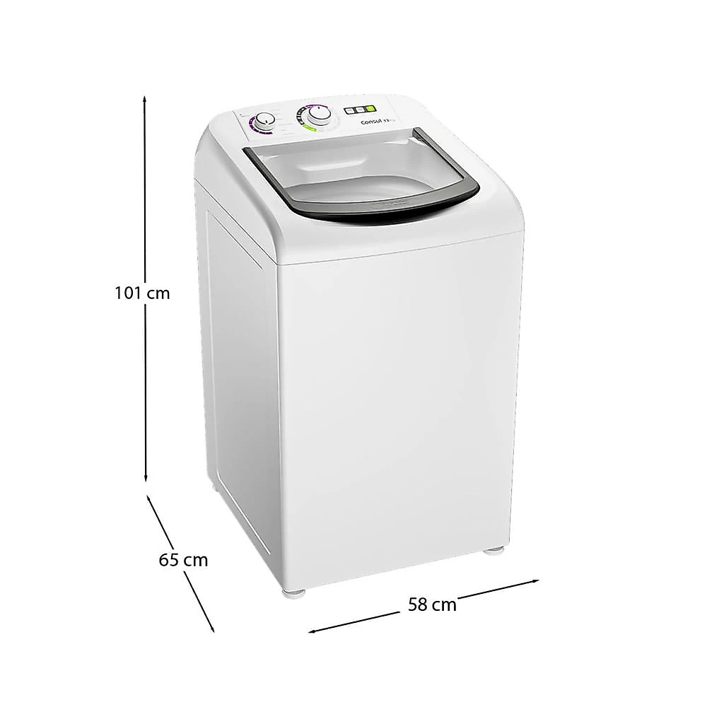 Máquina de Lavar 13Kg CWH13AB com Dosagem Econômica Consul Branco - 110V