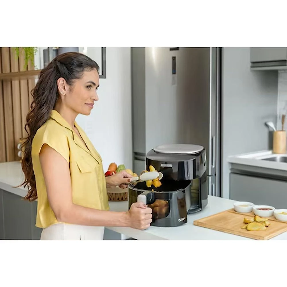 Air Fryer 4,5 Litros Black+Decker AFMDV360-B2, Visor Frontal Digital - 220 Volts