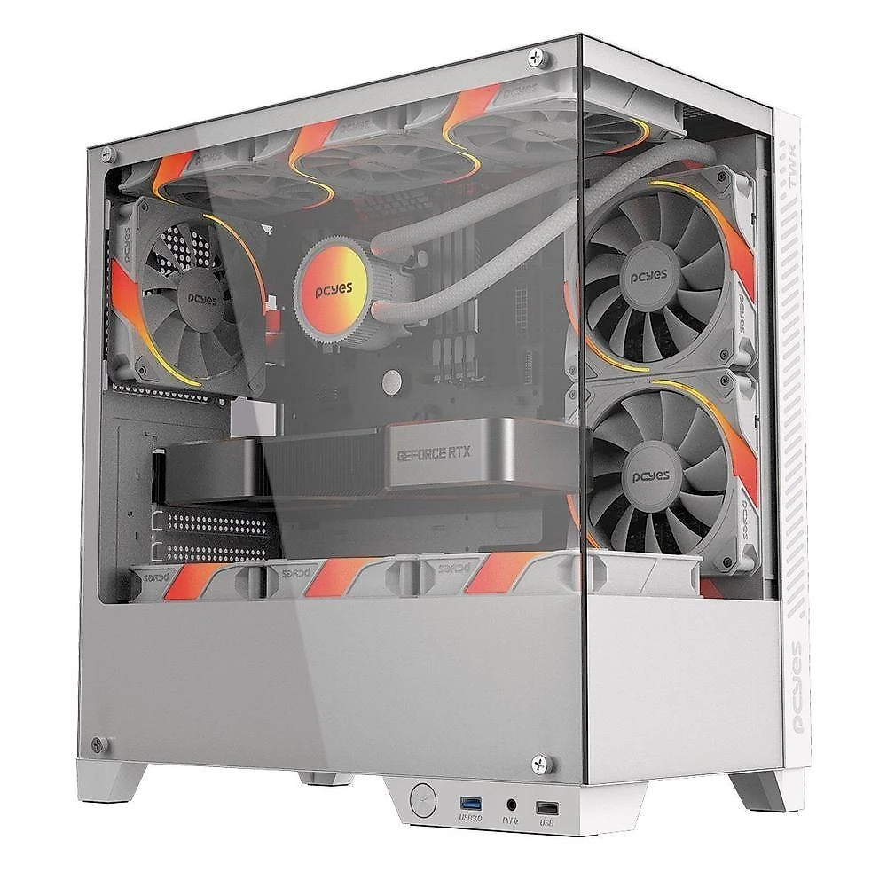 Gabinete Gamer Forcefield Twr White Ghost