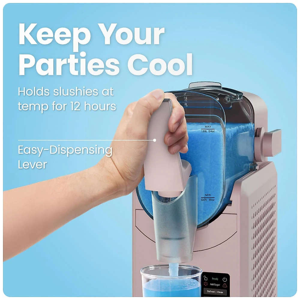Máquina de Slush Raspadinha Iceman 2,7L 5 Programas Sem Gelo LED 120V