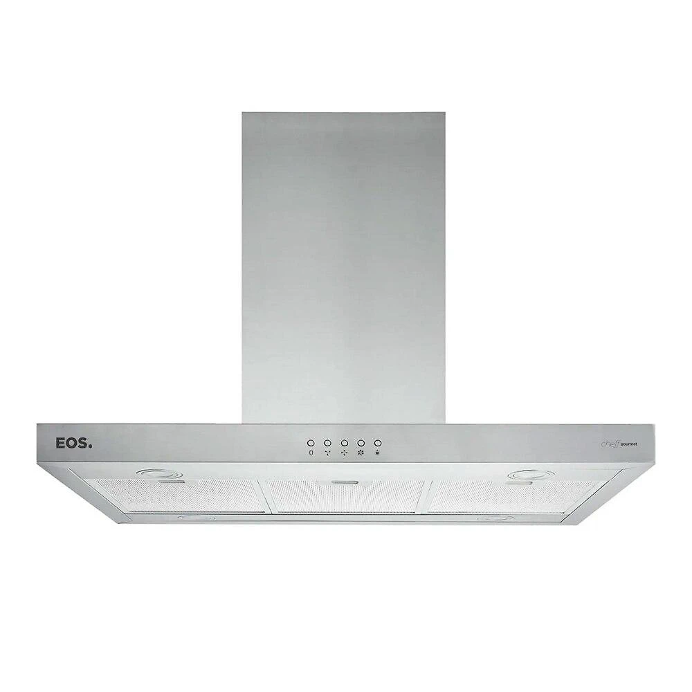 Coifa e Depurador de Ilha EOS 90cm Chef Gourmet em Inox Tipo T ECO90IT 220V