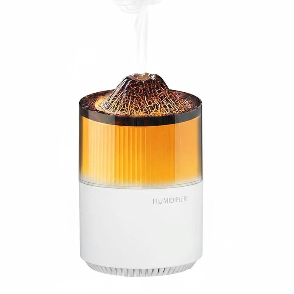 Umidificador Vulcão BSL3890 0,2L com Aromaterapia e LED para Sala Quarto Branco 110V