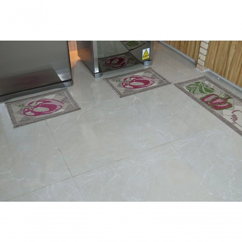 Jogo De Cozinha Sisal Look Pimentao Kit Com 3 Pecas