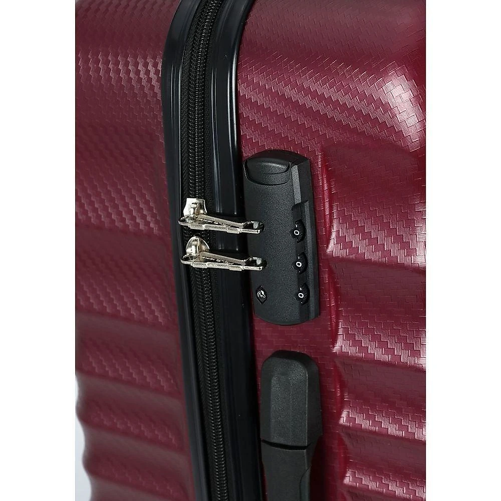 Mala de Viagem Grande 115L Policarbonato Expansiva Zíper Colorado Vinho Polo King