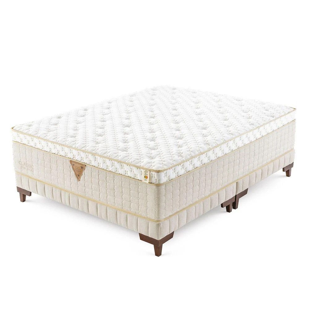 Colchão Classic Duo Pocket - Látex E Molas Duplas Medida Casal 138x188cm Opcionais Box