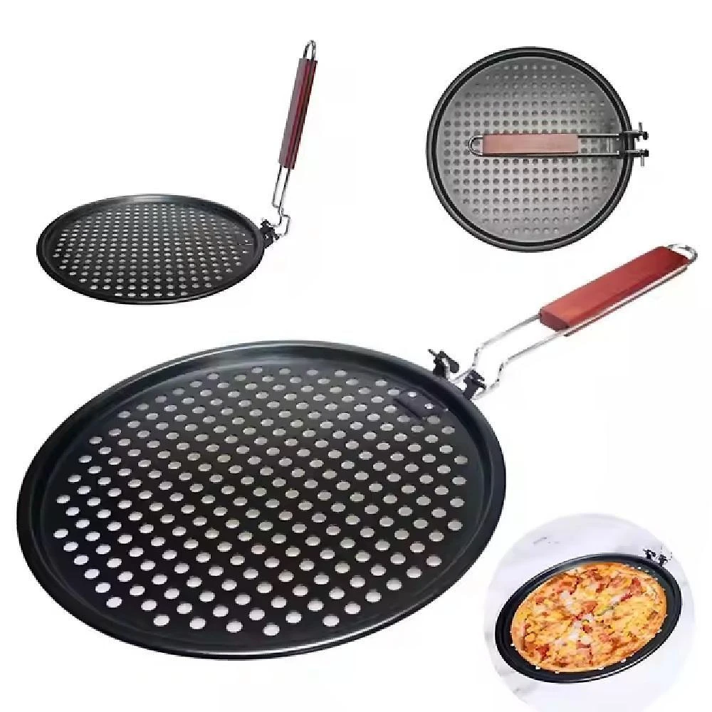 Panela Grill para Churrasco Antiaderente em Aço com Cabo Retrátil para Forno e Churrasqueira Yeet