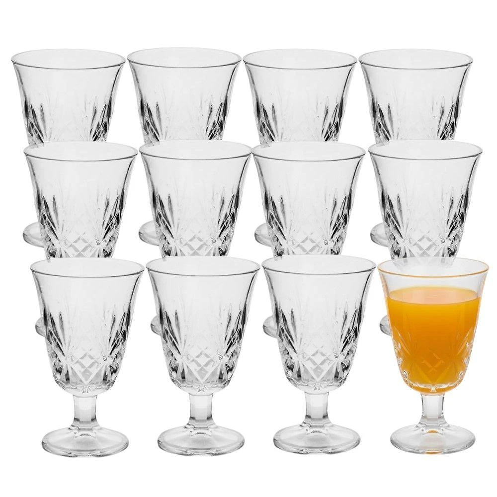 Jogo 12 Taça De Vidro Para água Suco Turim Lotos Em Casa Tem 230ml