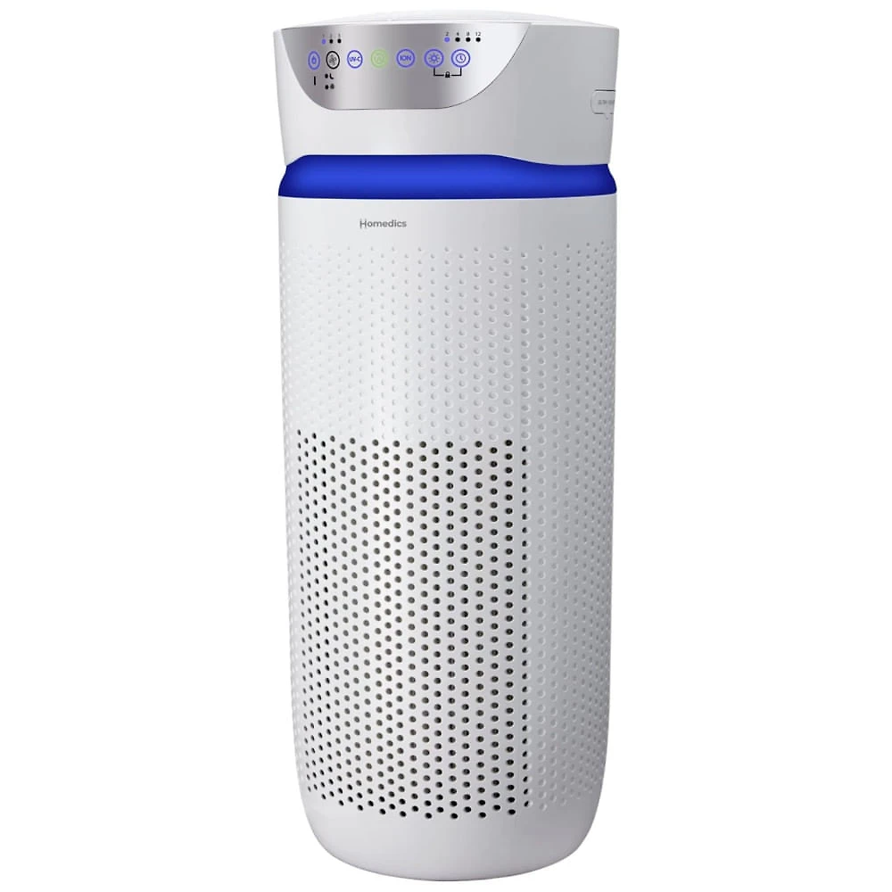 Purificador de Ar Homedics 5 em 1 com Filtro HEPA para 154m², Ideal para Ambientes Grandes com Aromaterapia