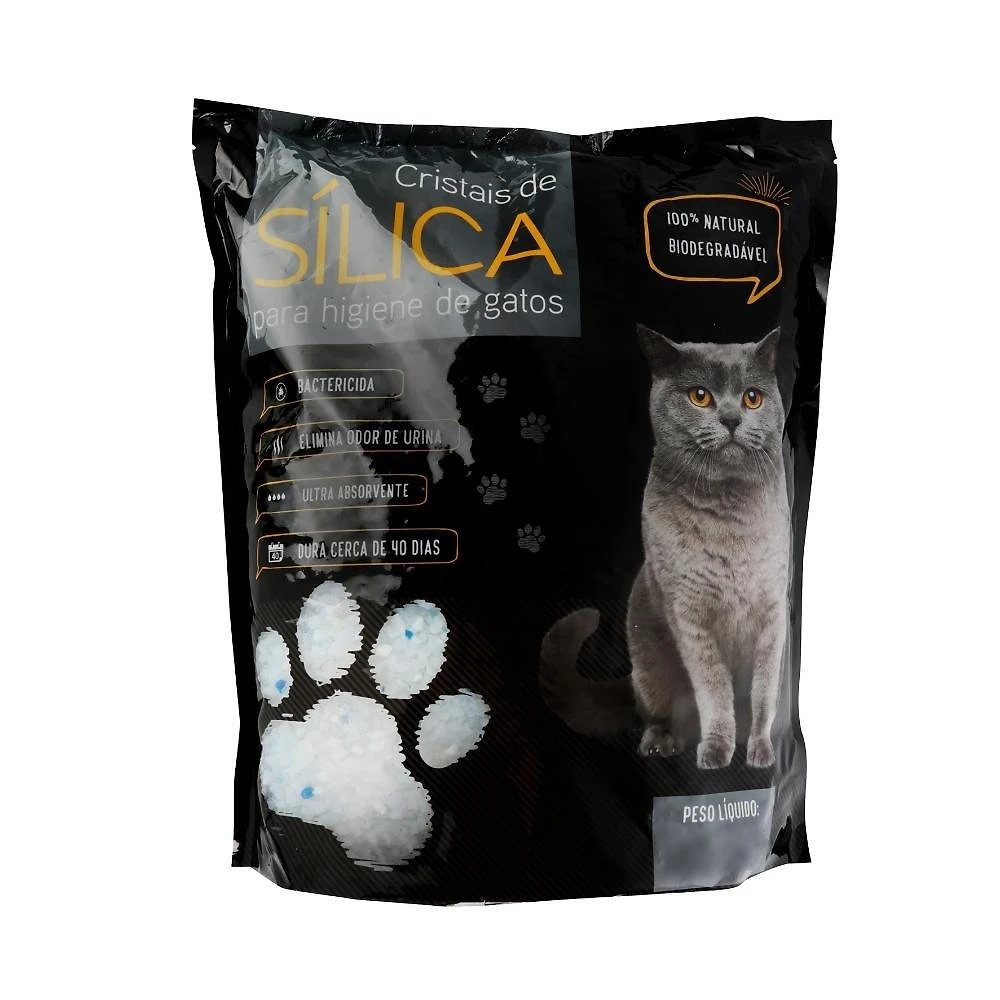 Areia Higiênica A\CASA para Gatos Sílica Pacote 1.6Kg