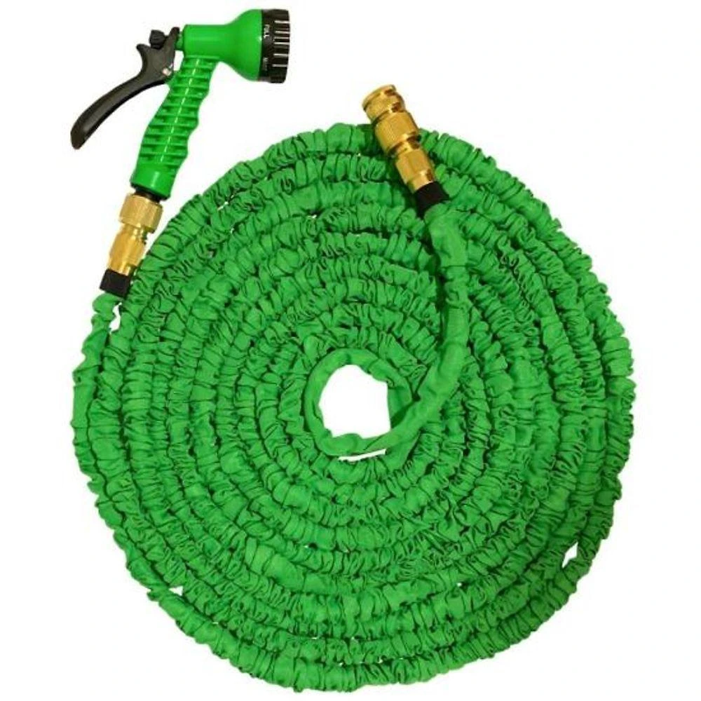 Mangueira Látex KM215CV 13 Metros com 7 Jatos Expansível e Flexível Verde Kepper