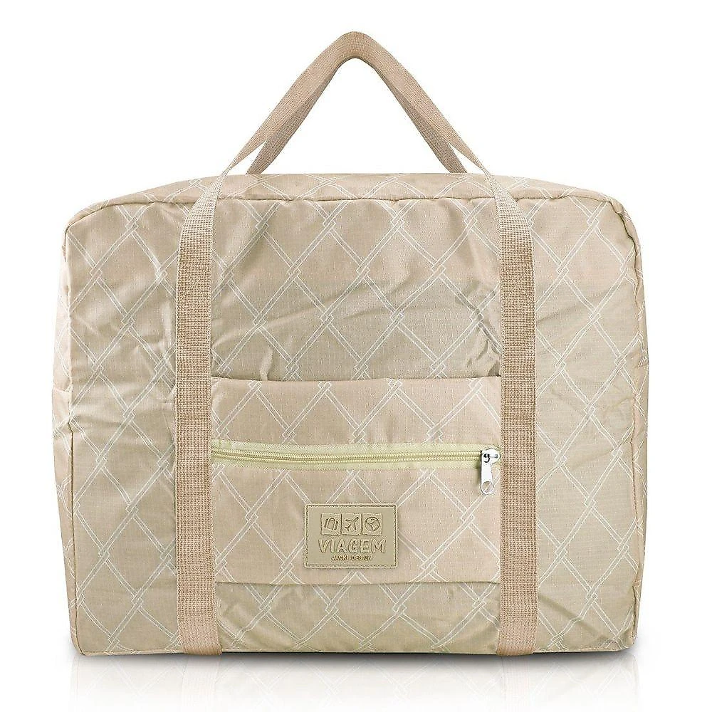 Kit Viagem 2 Pçs - Mala De Bordo E Bolsa Dobrável Essência
