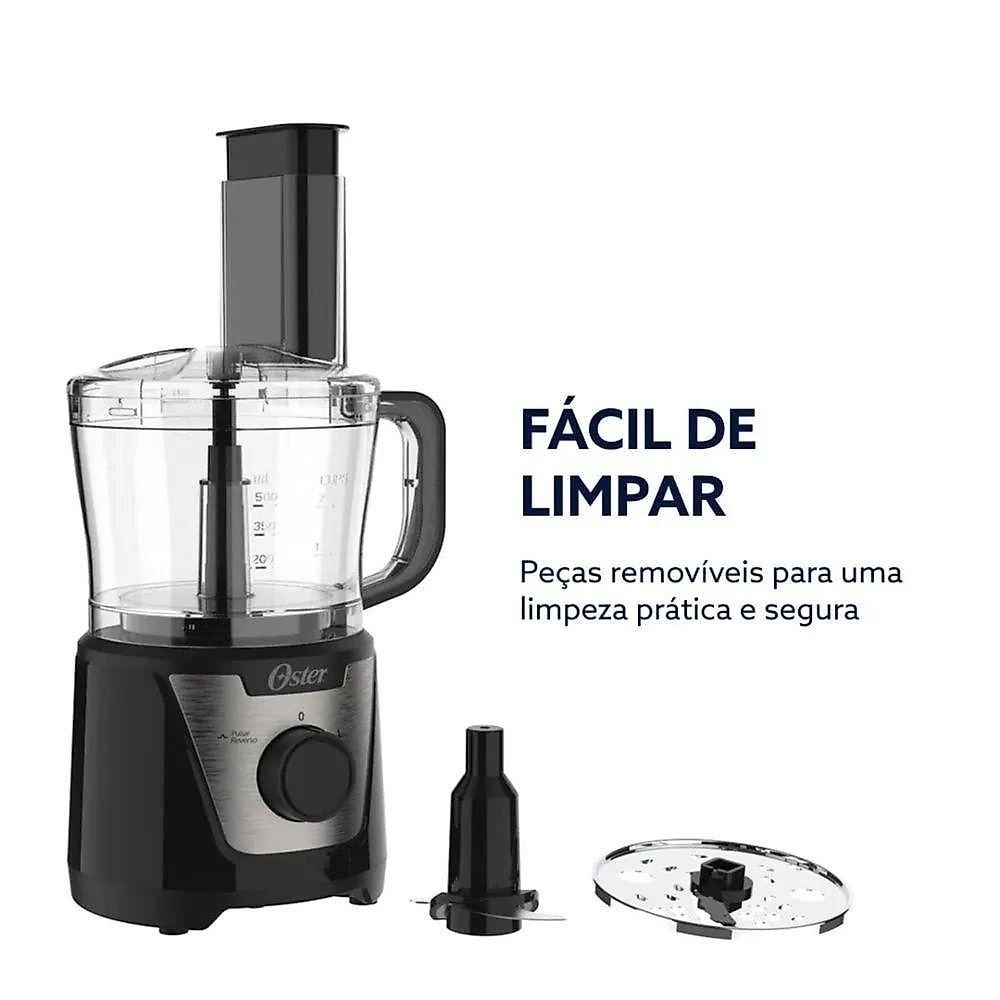 Multiprocessador Oster Multiprocessador de Alimentos 300W Preto 110V