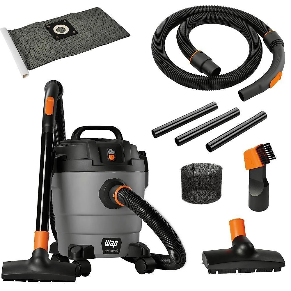 Aspirador de Pó e Água Vertical WAP GTW 10 Maré 1400W 3L com Função Soprador Amarelo 220V