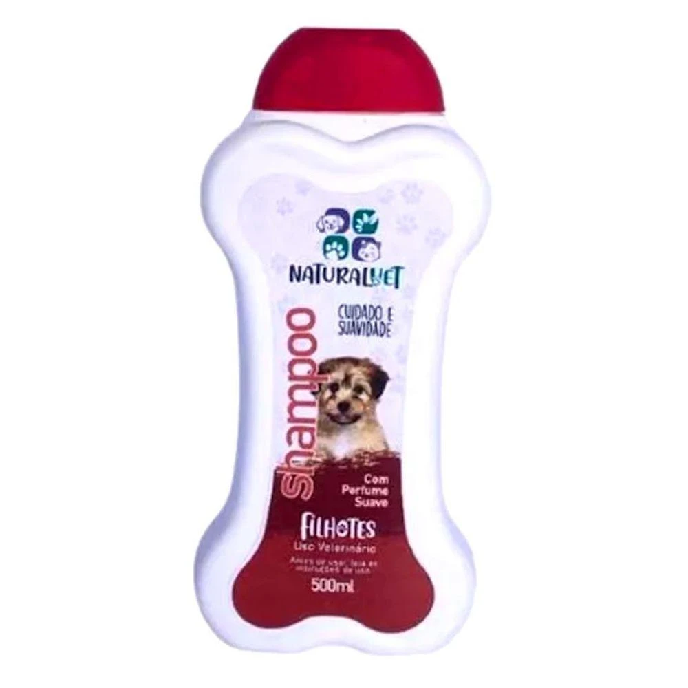 Shampoo Pet Borlen Brasil Naturalvet Filhotes Cuidado e Suavidade 500ML