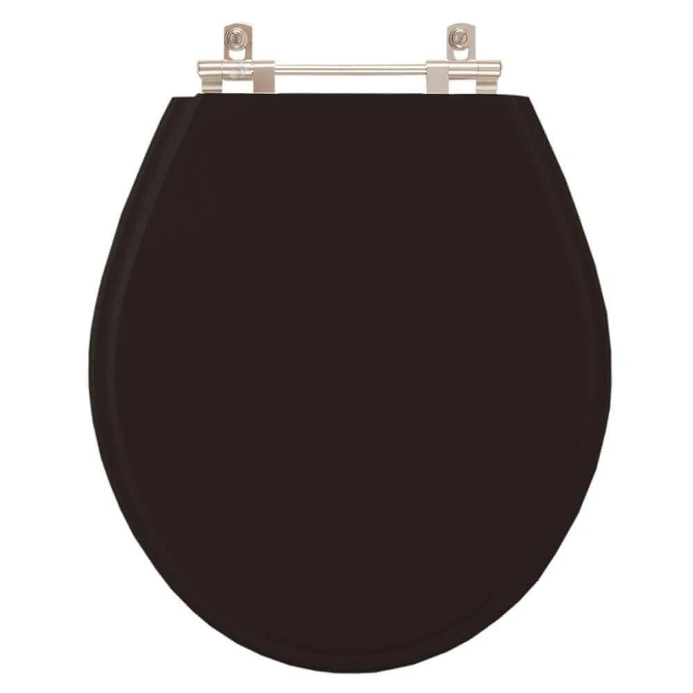 Assento Sanitário Poliester Studio ébano (preto) Para Vaso Deca