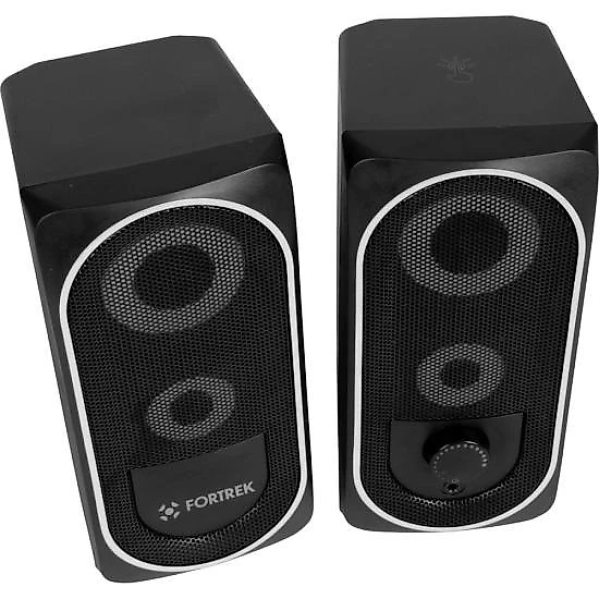 Caixa de som gamer multimídia fortrek black hawk rgb preta