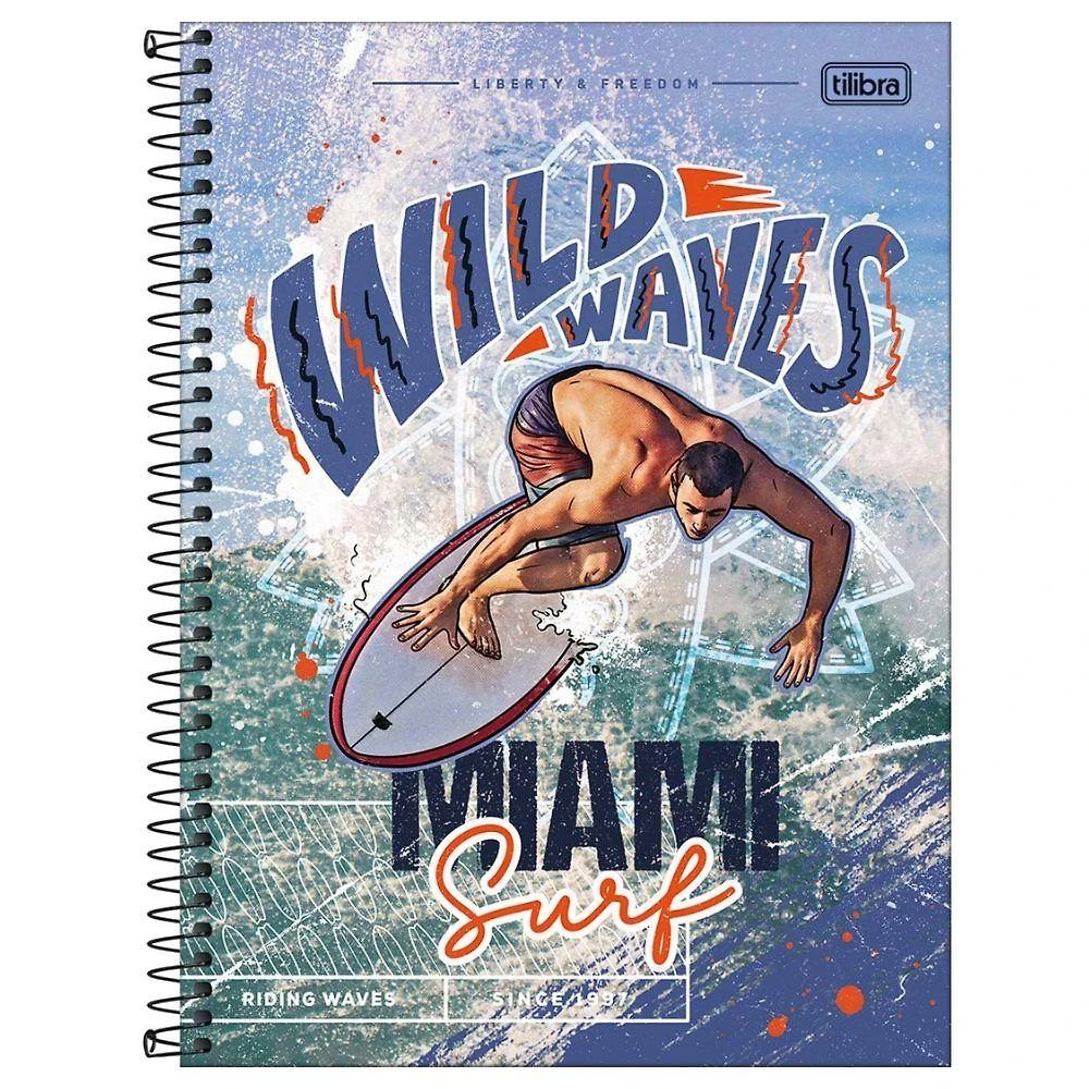 Caderno Espiral Capa Dura Universitário 10 Matérias Do It! 160 Folhas Tilibra Estampa 4