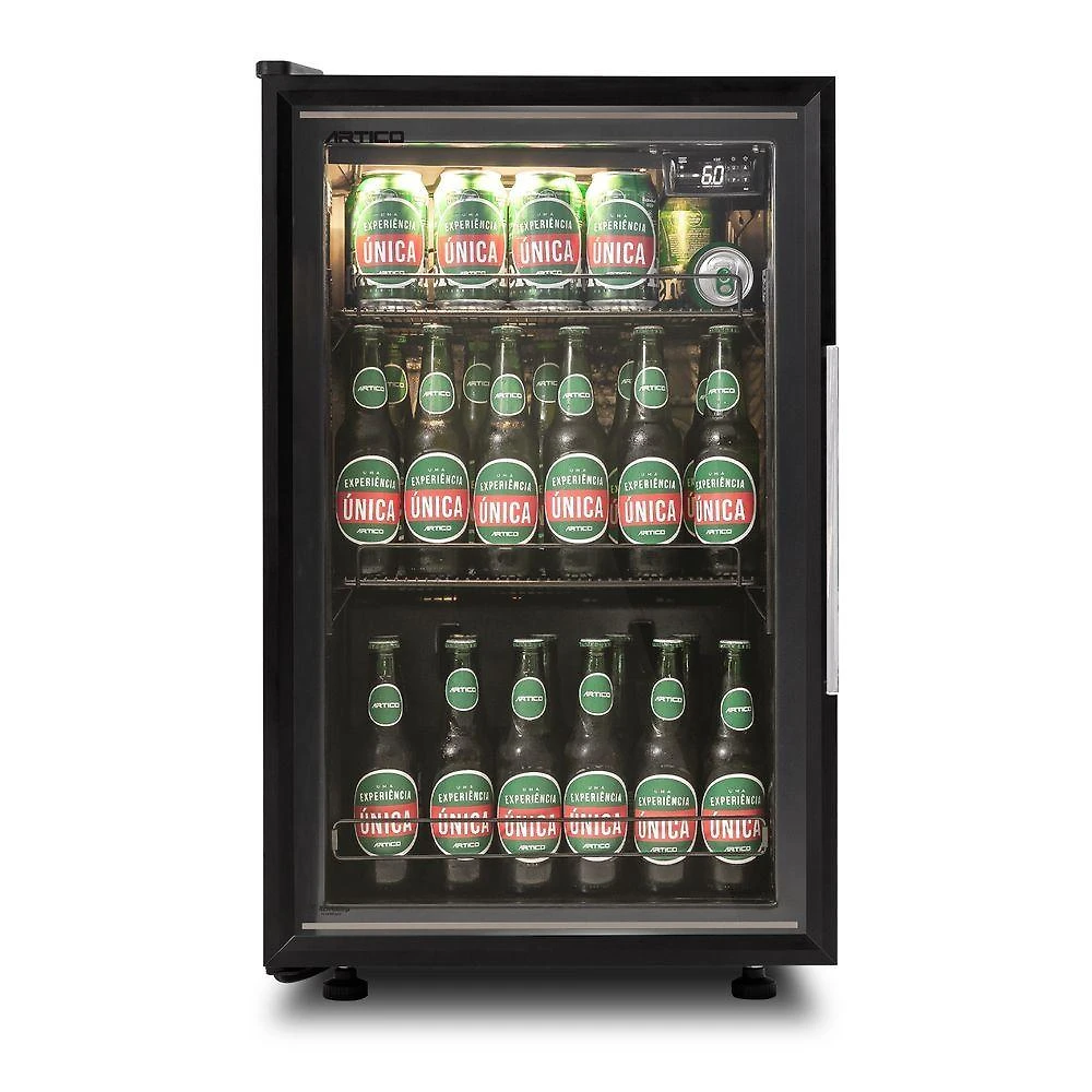 Cervejeira Vertical CV100 com Refrigeração por Ar Forçado Preto Ártico 100L