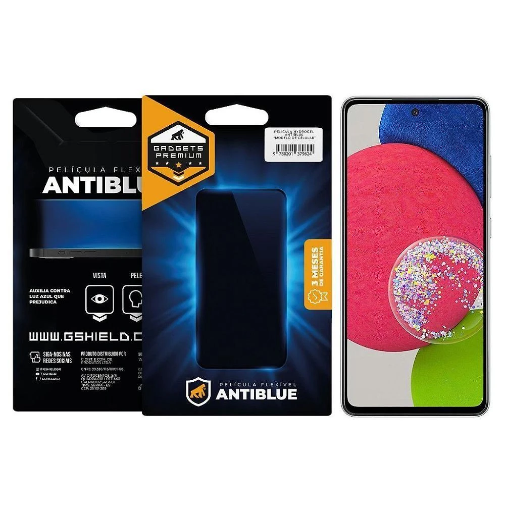 Película para Samsung Galaxy A52s Gshield Antiblue Bloqueia 99% da Luz Azul Transparente