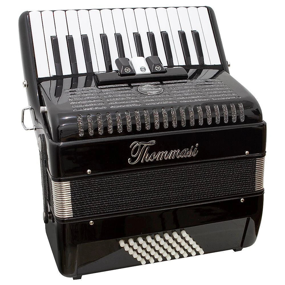 Acordeon 48 Baixos 26 Teclas Ta 4803 Preto Thommasi