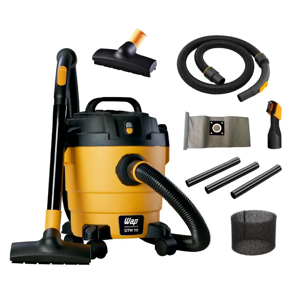 Aspirador de pó e Água wap gtw 10 com potência de 1400w alça ergonômica bocal de sopro 127v