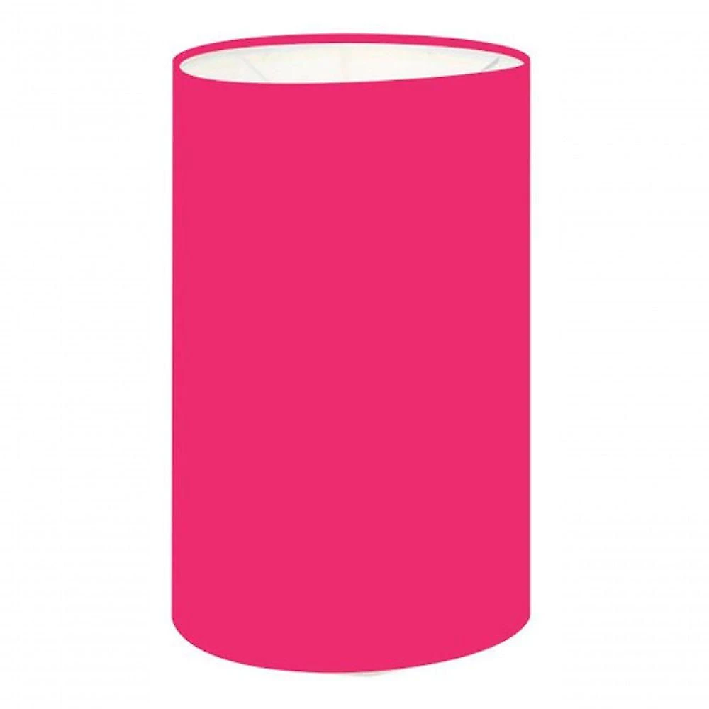 Cúpula Abajur E Luminária Cilíndrica Vivare Cp-7002 ø13x30cm - Bocal Nacional Rosa-pink