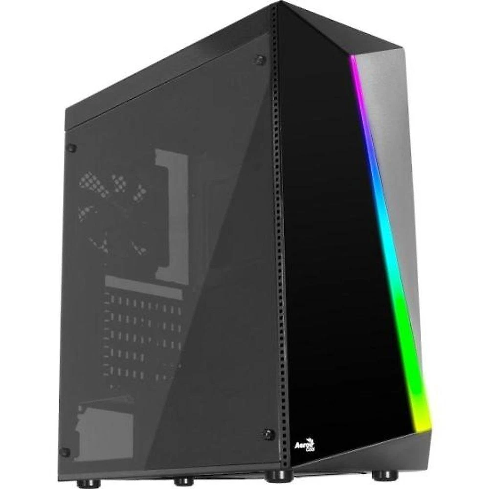 Gabinete Gamer Aerocool Shard Preto Rgb Lateral Acrílico [f002]