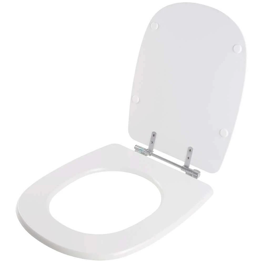 Assento Sanitário Donna para Vaso Santamarina Oval Antimicrobiano Branco Pontto Lavabo
