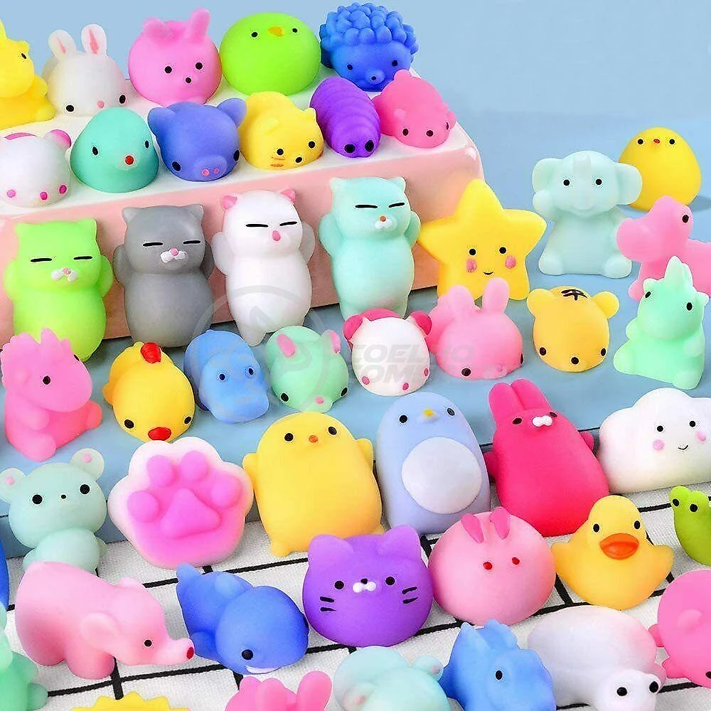 Brinquedo Antiestresse Bichinhos Squishy Mochi Fidget Toy com Design Divertido em Silicone Smart