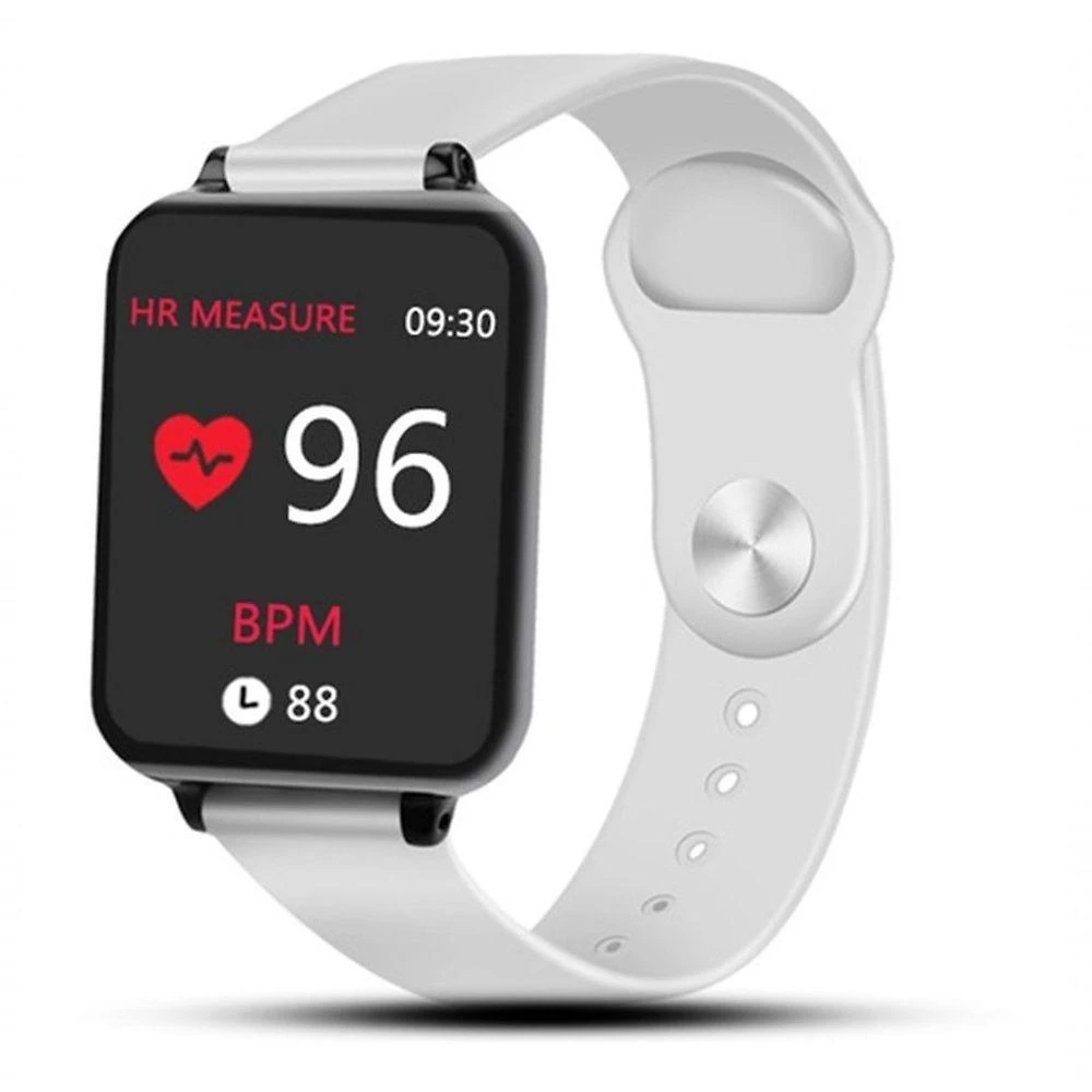 Miniatura Relógio Inteligente B57 Smartwatch Monitor Cardíaco Pressão Ios Android - Branco - Smart Bracelet