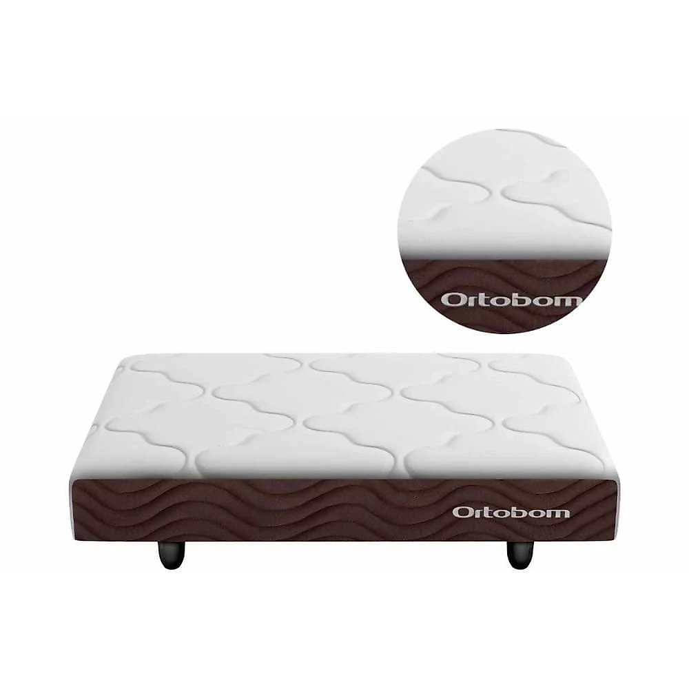 Cama Colchão PET p-Cachorro e Gato Ortobom Ortopet Brown 60X80X13 1 Unidade