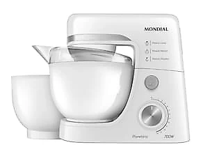 Batedeira Planetária Mondial BP-03W-2B com 12 Velocidades e 700W - Branca 110V