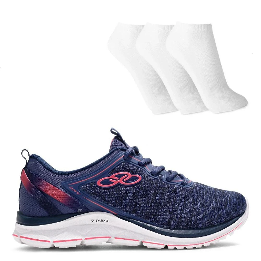Tênis Olympikus Day Feminino + 3 Pares de Meias