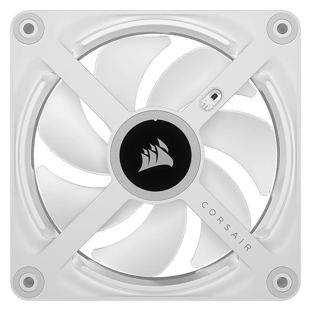 Kit Com 3 Ventoinhas Corsair iCUE LINK QX120, 120mm, RGB, Branco - CO-9051006-WW
