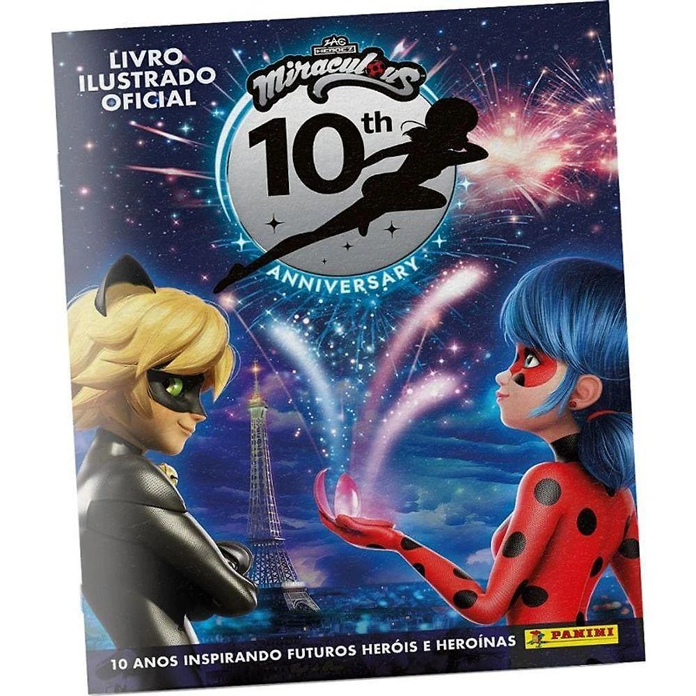 Álbum de Figurinhas Editora Panini Ladybug Capa Brochura Branco