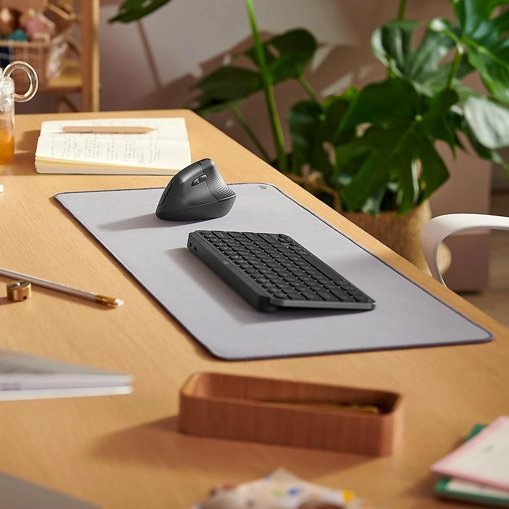 Mouse Sem Fio Logitech Lift, 4000 DPI, 6 Botões, Bluetooth, Ergonômico, USB, Grafite - 910-006466