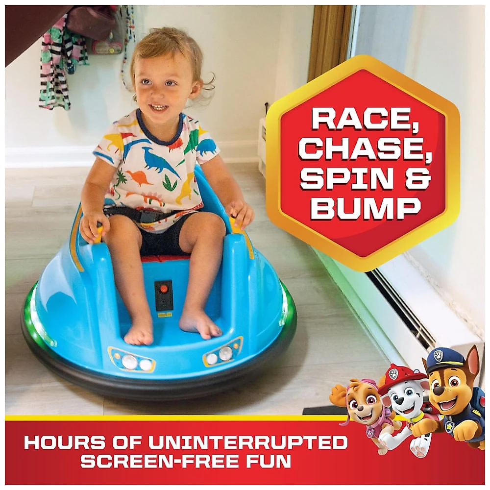 Carro Pára-Choque Infantil FunPark 6V com Luzes LED, Rotação de 360 ​​graus e Suporta até 30 kg para Crianças até 4 Anos, Fly...