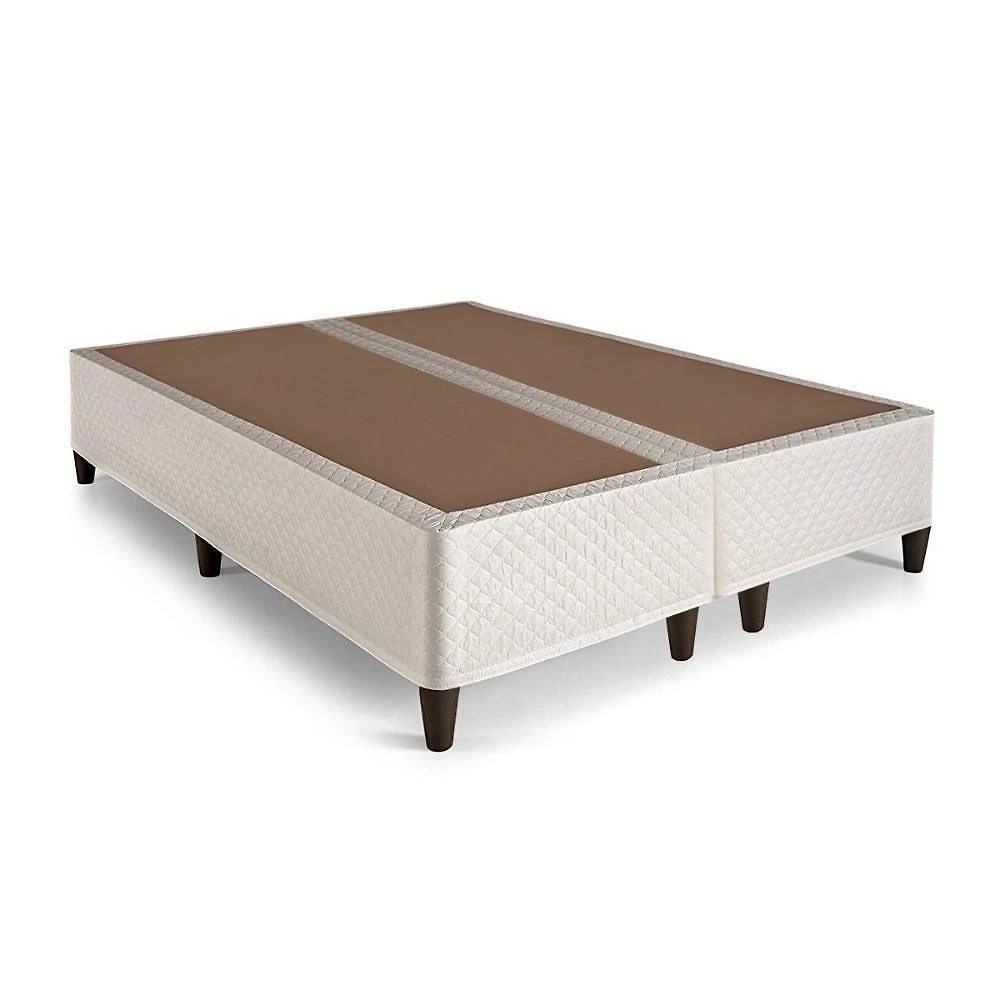 Cama Box Queen Clickbox White Madeira Desmontável Branco Herval